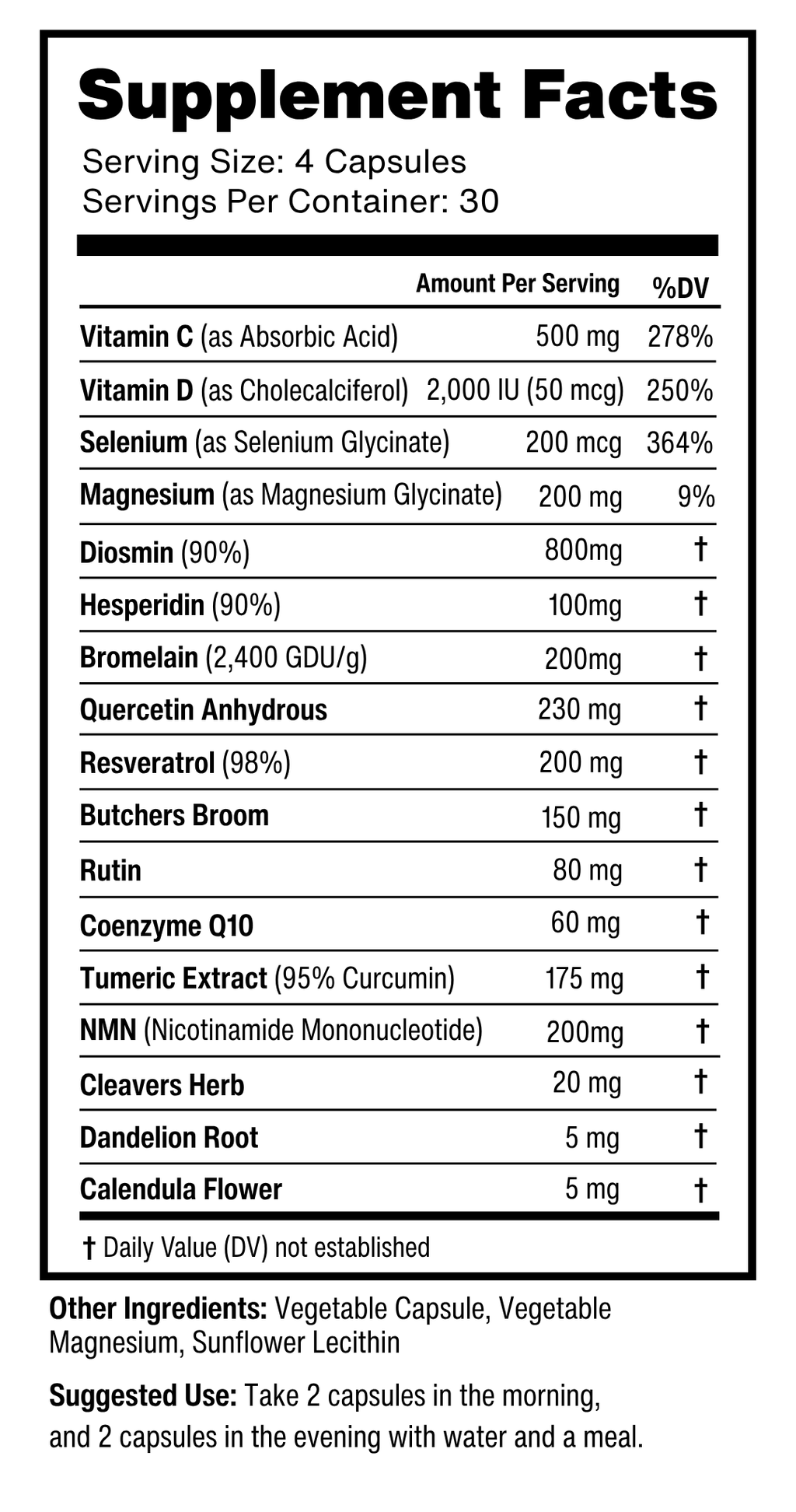 Lipera Supplement Facts